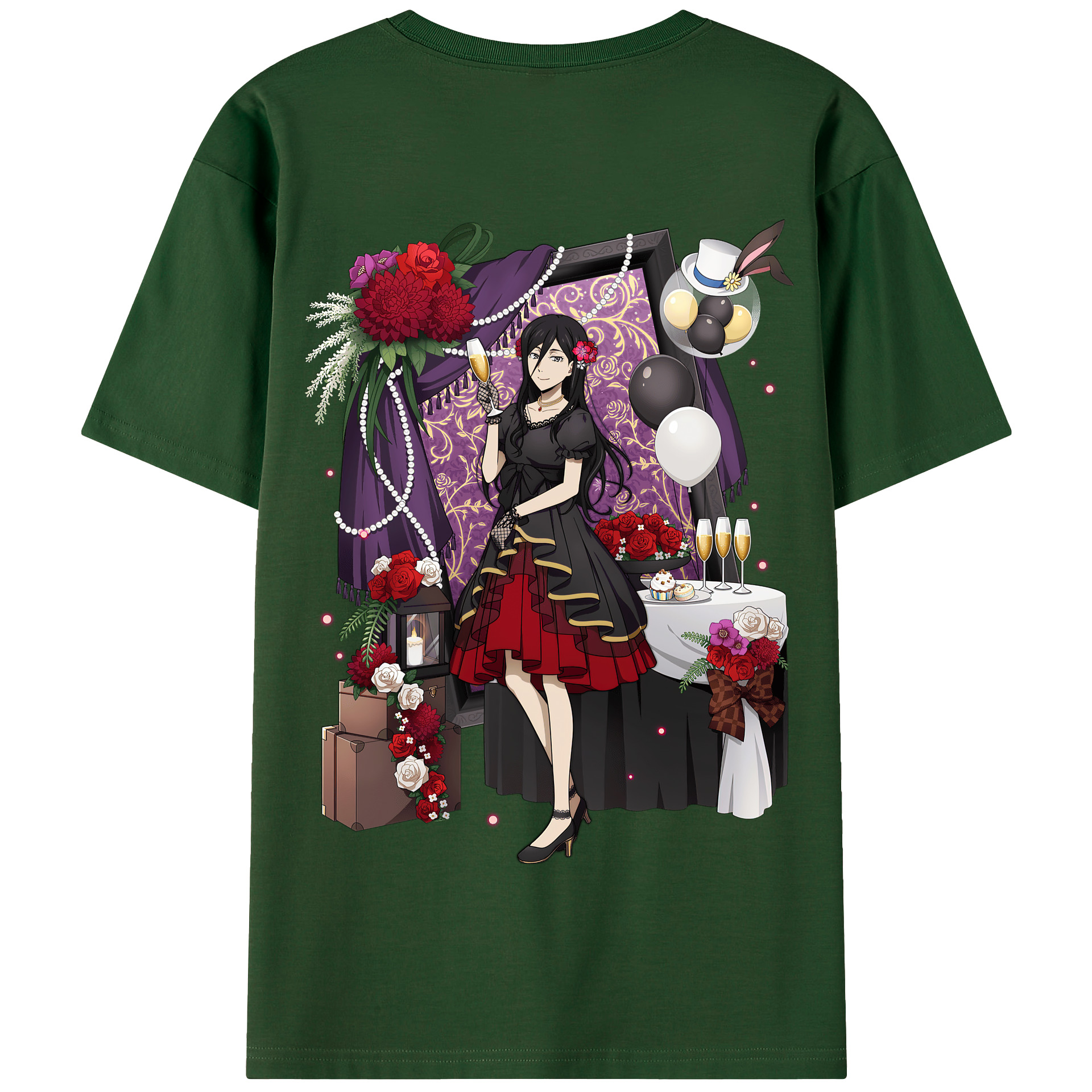 （画像用） 文豪ストレイドッグス Bungo Stray Dogs 綿100％半袖Tシャツ（背面プリント）